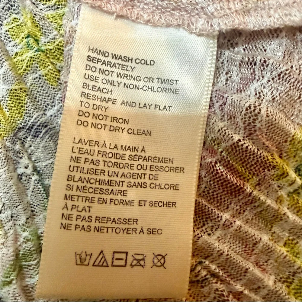 Free People We The Free Angelina Floral Lace Crop Top - Picture 5 of 5